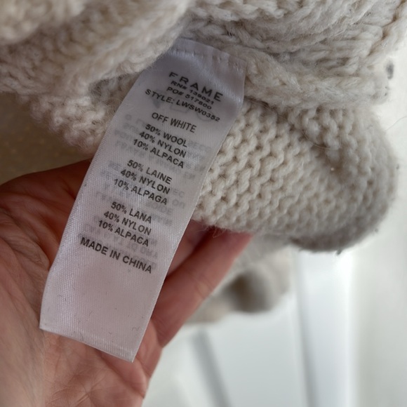 Frame sweater Wool mix sz S - Picture 6 of 6